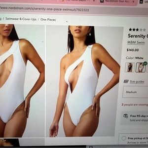 MBM Swim Serenity One-Piece Swimsuit - White